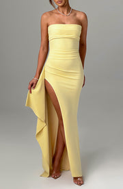 ZAFIRA MAXI DRESS - LEMON