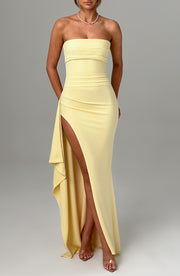ZAFIRA MAXI DRESS - LEMON
