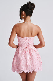LEONA MINI DRESS - BLUSH