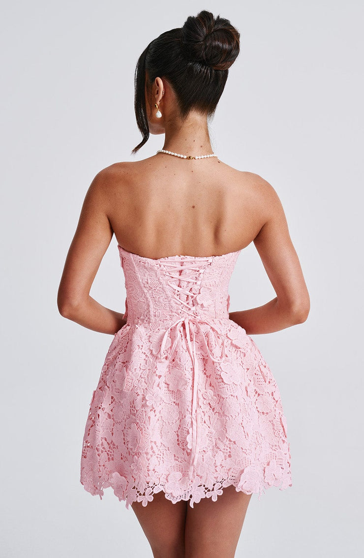 LEONA MINI DRESS - BLUSH