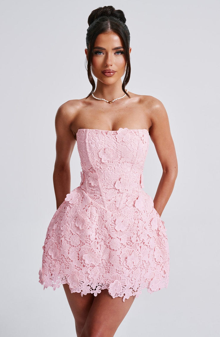 LEONA MINI DRESS - BLUSH