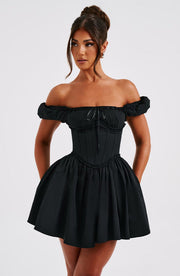 PENELOPE MINI DRESS - BLACK