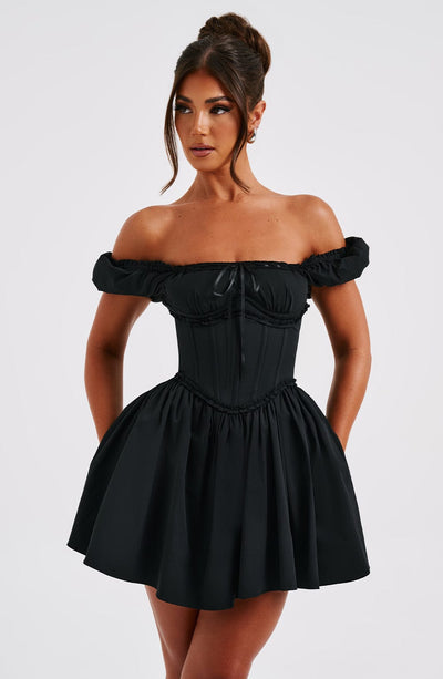 PENELOPE MINI DRESS - BLACK