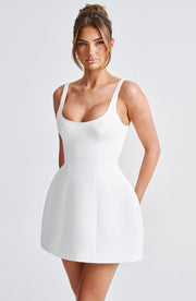 CLARETTA MINI DRESS IVORY