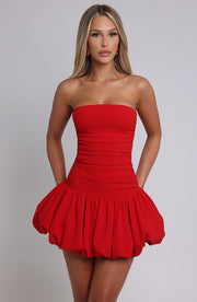 GEMMA MINI DRESS - RED