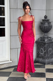 WHITNEY MAXI DRESS - RED