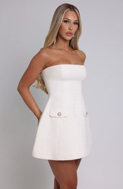 LOTTIE MINI DRESS -  IVORY