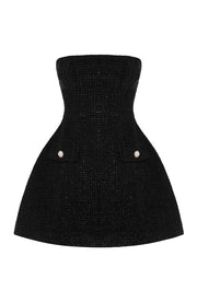 LOTTIE MINI DRESS -  BLACK