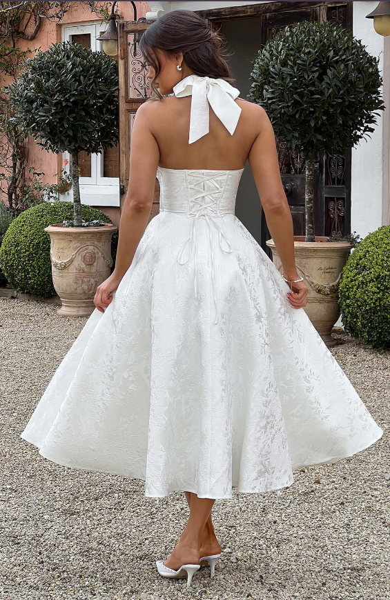 Effie Midi Dress - Ivory