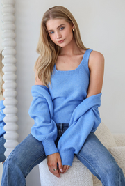 Avery Knit Set - Blue
