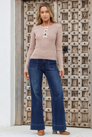 Mahiki Bow Top - Mocha