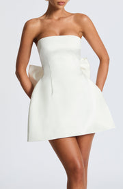Abbey Mini Dress - Ivory Dress Babyboo Fashion Premium Exclusive Design