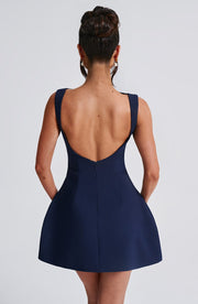 Alana Mini Dress - Navy Dress Babyboo Fashion Premium Exclusive Design