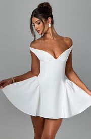Marla Mini Dress -  Ivory