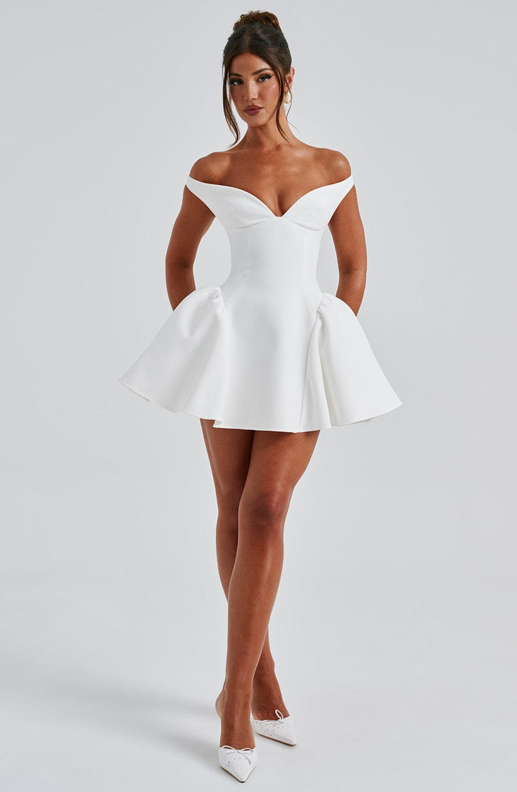 Marla Mini Dress -  Ivory