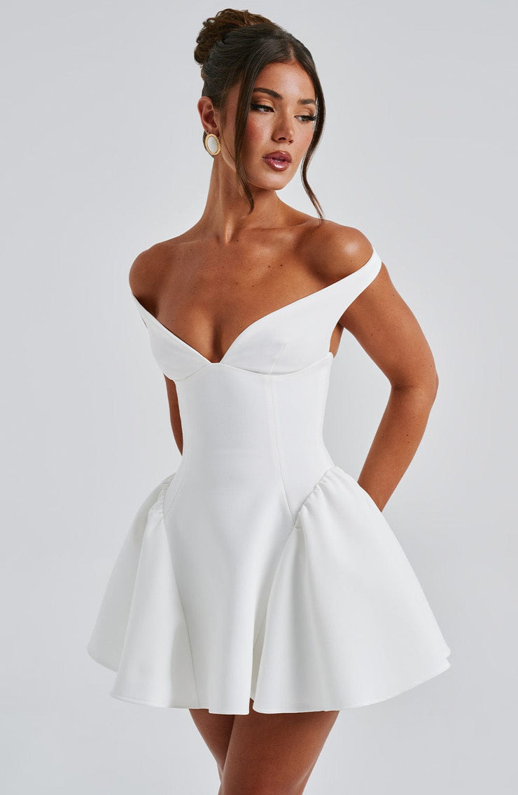Marla Mini Dress -  Ivory