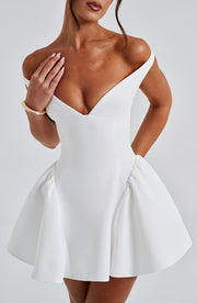 Marla Mini Dress -  Ivory