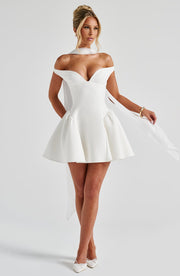 Marla Mini Dress -  Ivory