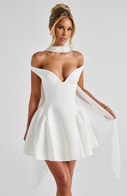 Marla Mini Dress -  Ivory