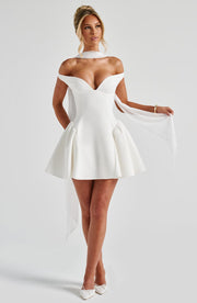 Marla Mini Dress -  Ivory