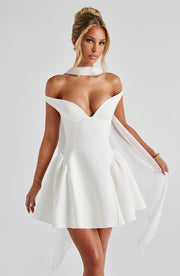 Marla Mini Dress -  Ivory
