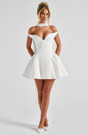 Marla Mini Dress -  Ivory