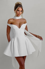 Marla Mini Dress -  Ivory