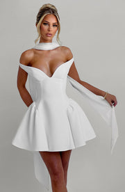 Marla Mini Dress -  Ivory