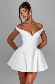 Marla Mini Dress -  Ivory
