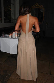 MELANIA MAXI DRESS - Gold Sparkle