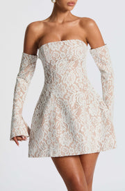 Salone Mini Dress - Ivory Dress Babyboo Fashion Premium Exclusive Design