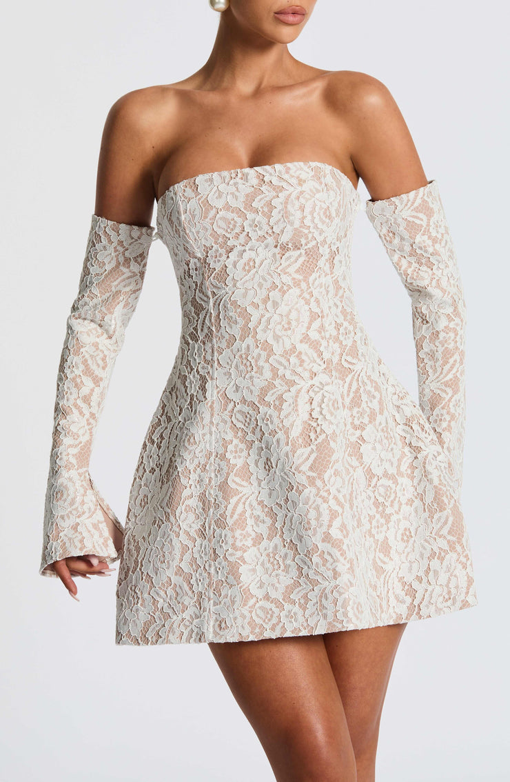Salone Mini Dress - Ivory Dress Babyboo Fashion Premium Exclusive Design