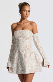 Salone Mini Dress - Ivory Dress Babyboo Fashion Premium Exclusive Design