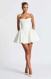 Trinity Mini Dress - Ivory Dress Babyboo Fashion Premium Exclusive Design