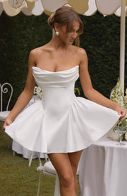 Trinity Mini Dress - Ivory Dress Babyboo Fashion Premium Exclusive Design